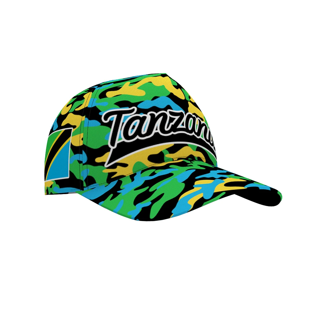 

TANZANIA male youth diy free custom name number boy hat nation flag tz tanzanian swahili country print photo text baseball cap