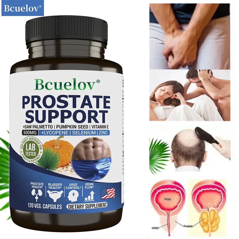 Saw Palmetto Extract Capsules for Prostate Health Hair Growth Helps Urinary Tract Function Relieves Frequent Urination saw palmetto supplement