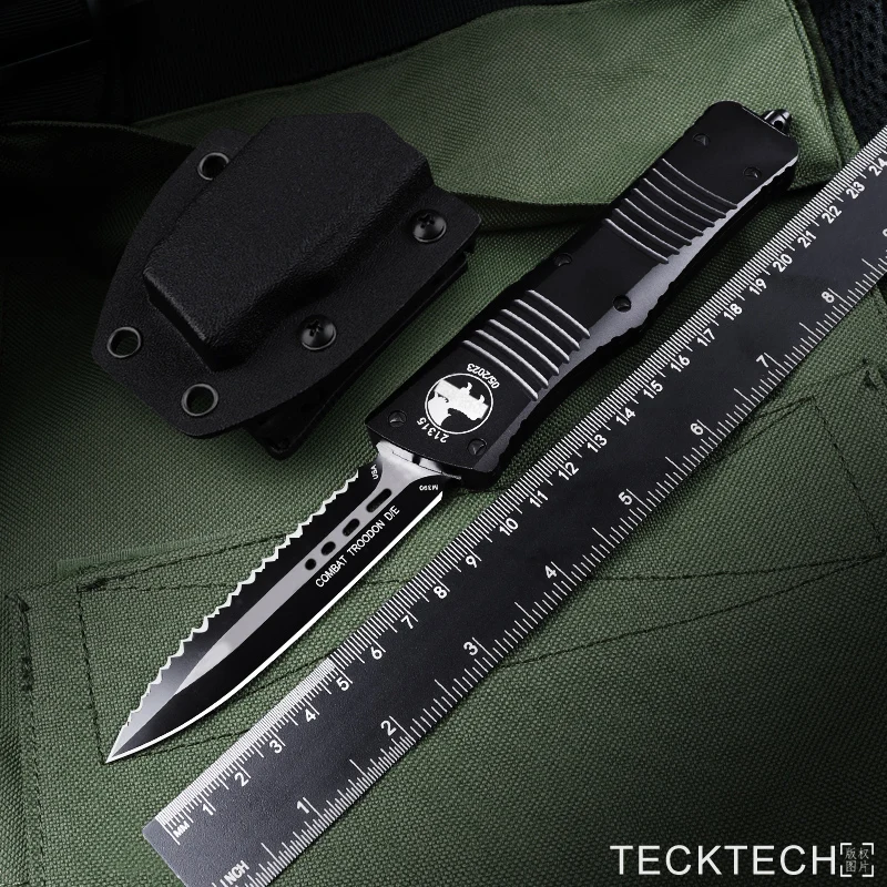 micro-otf-tech-combat-troodon-knife-black-coated-de-serrations-blade-cnc-t6-aluminum-alloy-edc-self-defense-pocketknife-best-ver