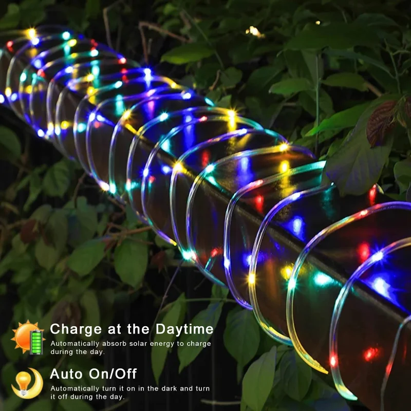 Outdoor Solar String Light Waterproof Copper Wire String Lamp for Garden Patio Christmas Wedding Party Tree Xmas Decoration