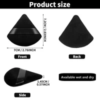 2/3/5/6/12Powder Puff Face Makeup Soft velvet Triangle Powder Puff For Loose Powder Setting Powder Makeup Foundation Beauty Gift 2