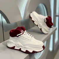 Spring Autumn New Men's Thick Sole Elevated Casual Shoes Comfortable and Breathable Sports Running Shoes Men's Vulcanize Shoes 1