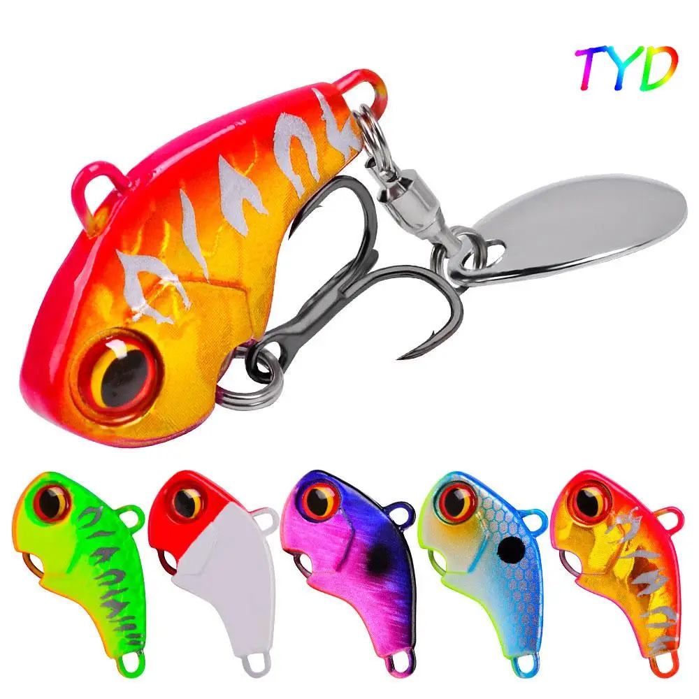 

Mini VIB Long Throw Road Sub Bait With Sequins Submerged In Water Rotating Wibration Sequins Biomimetic Bait Bait Fishing Gear