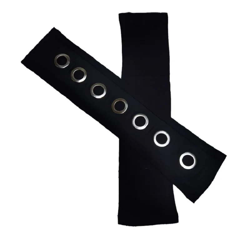 Ice Arm Sleeves Arm Sleeves Women Black Gothic Arm Warmers Outsleeves Lady Ninja Sleeves Stretch Hip-hop Harajuku Y2K Metal Eyelet Hollow Out Mittens