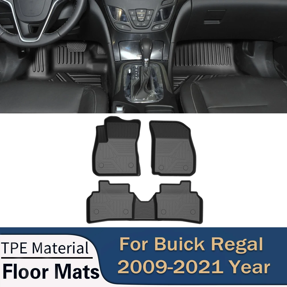 

Автомобильные коврики для Buick Regal 2009-2021, всесезонные коврики из ТПЭ без запаха, водонепроницаемые коврики для подноса, аксессуары для интерьера