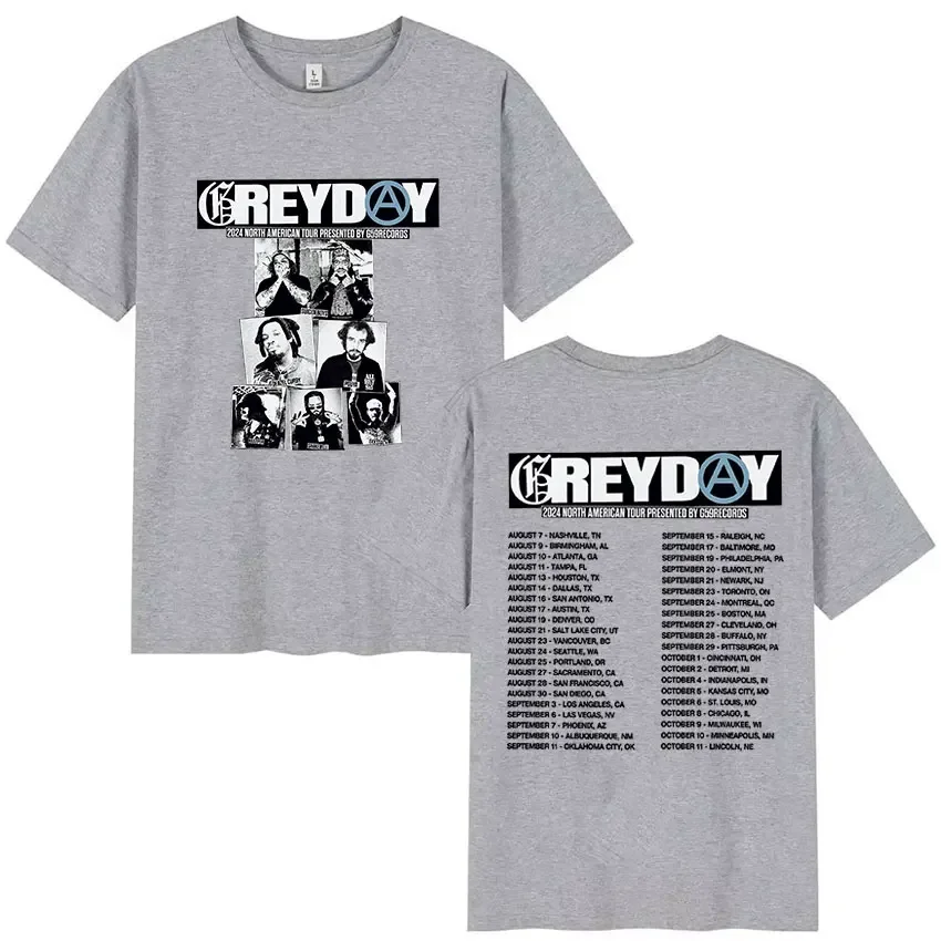 Suicideboys Grey Day 2025 print T-Shirt Men's Retro High