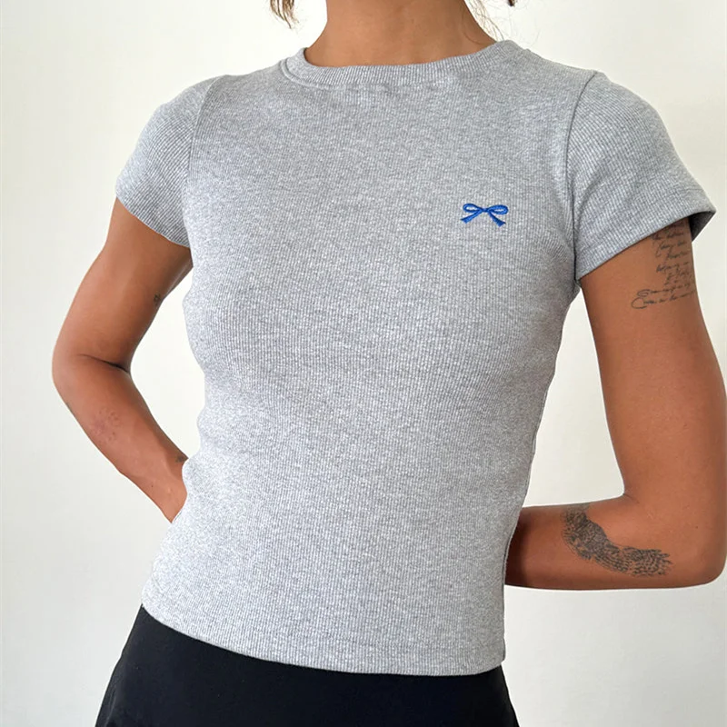 Cutecore - Camiseta De Manga Corta Con Cuello Tipo Polo Con Estampado De Dibujos Animados Para Mujer, Blusas De Fairycore Preppy Y2K Tops Indie Streetwear, Albaricoque