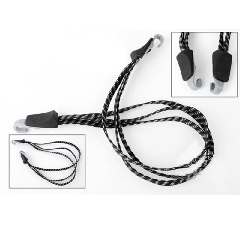 1PC Bicycle Luggage Rope Mountain Bike Elastic Straps Cord Hooks Strong elasticity Convenient to carry Outdoor Tensioning Belts