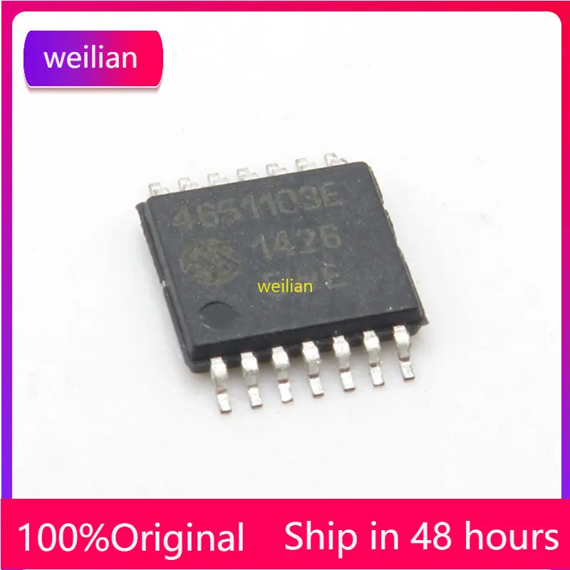 1-50 Pcs Mcp4651-103e/st Smd Tssop-14 Mcp4651 Data Acquisition-digital ...