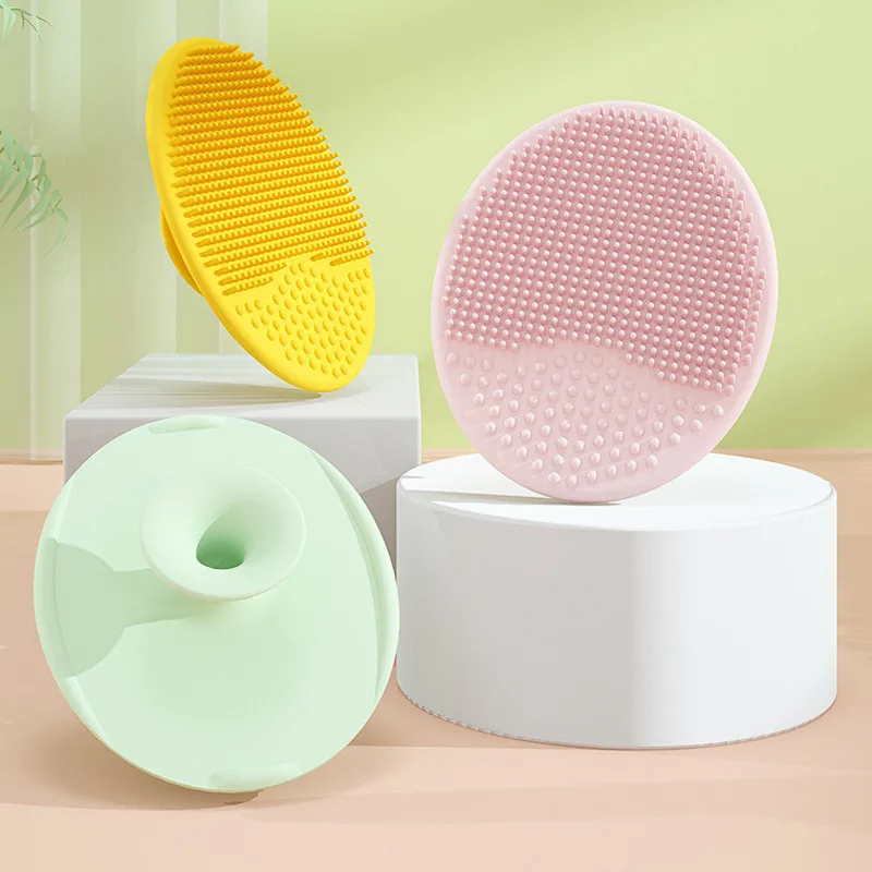 

1pc Newborn Baby Shampoo Brush To Remove Dandruff Artifact Baby Silicone Shampoo Brush To Remove Fetal Fat Brush Bath Supplies