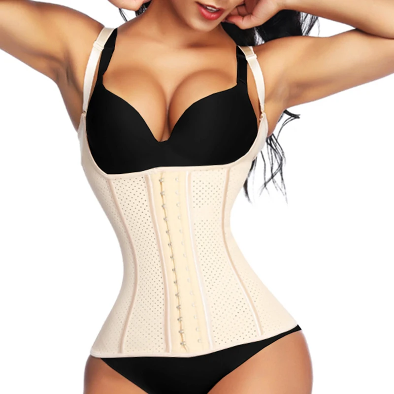 

Girdle Breathable 100% Latex Vest Waist Trainer Cincher Corset Slimming Body Shaper Shapewear Strap Women Sports Top 4XL 5XL 6XL