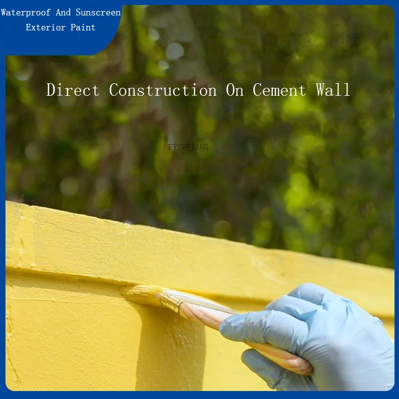 Water-Based Exterior Wall Paint Waterproof Sun Protection Exterior Wall Paint Odorless Quick-Drying Latex Paint