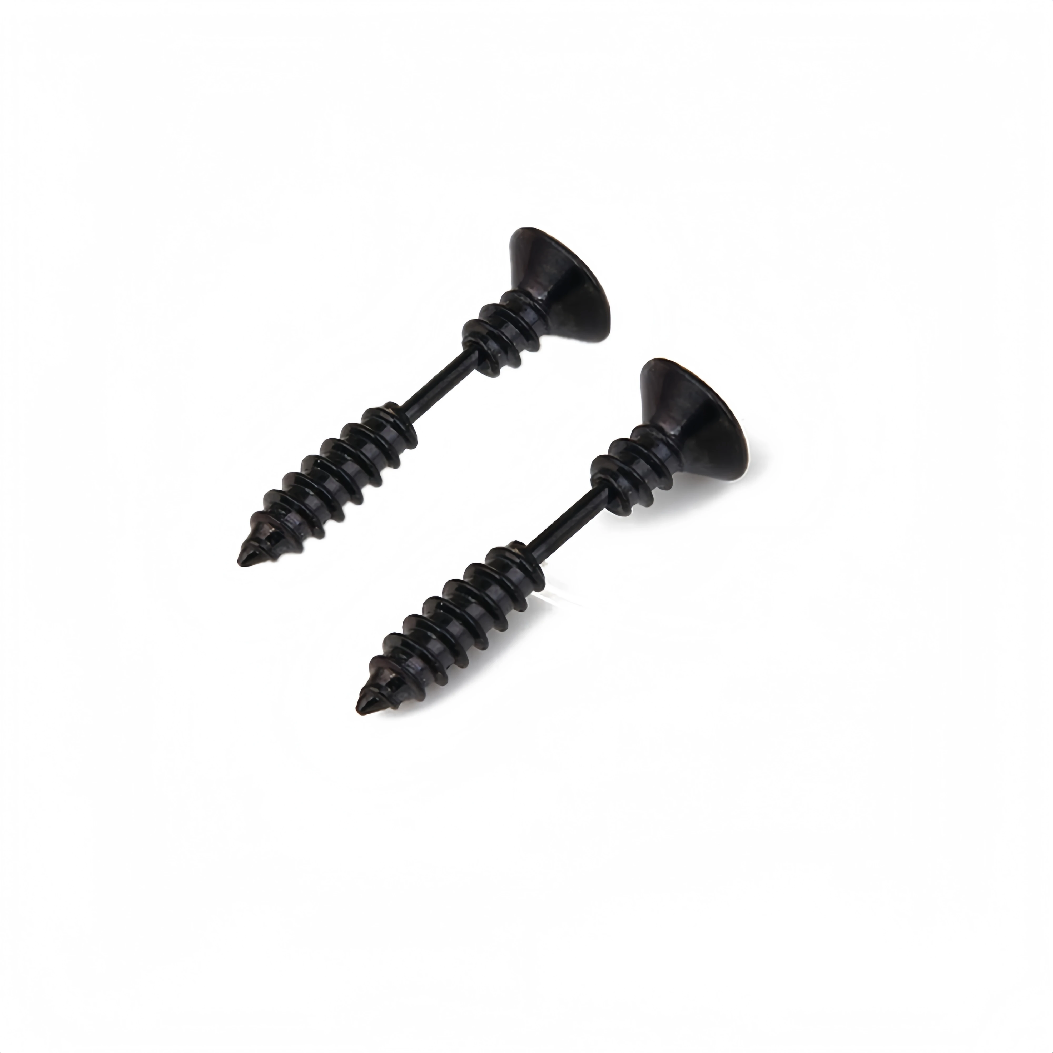 Rock Punk Edelstahl Schwarz Baumeln Anhänger Punk Minimalistischen Hängenden Frau Tropfen Ohrring für Mann Piercing Ohr Schmuck Neue In – Detail 2