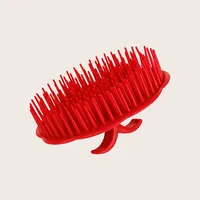 Brosse de massage du cuir chevelu pour le lavage et le soin des cheveux, soulagement des démangeaisons des racines, brosse de douche pour shampoing 6