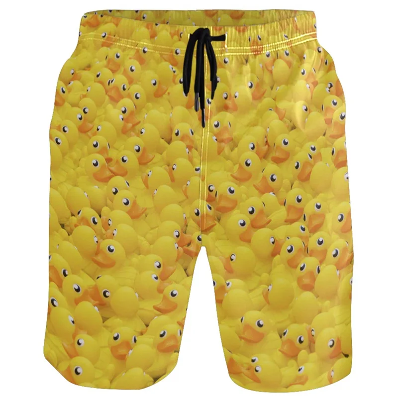 

Cartoon 3d Print Duck Starfish Beach Shorts Men Casual Kids Surfing Board Shorts Swimsuits Swim Trunks Short Pants Clothing