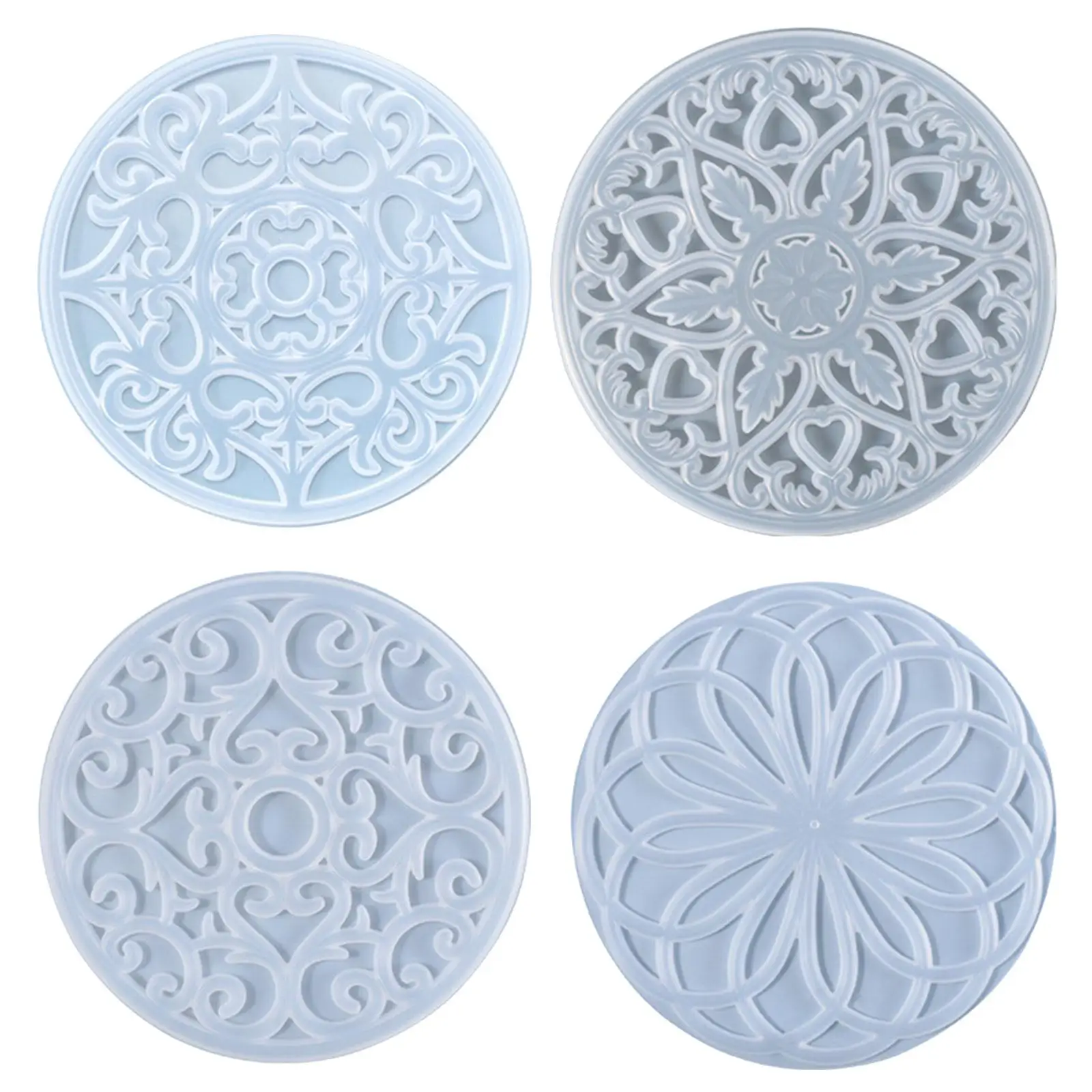 

4Pcs Mandala Resin Coaster Tools DIY Handmade Decor Jewelry Craft Tool