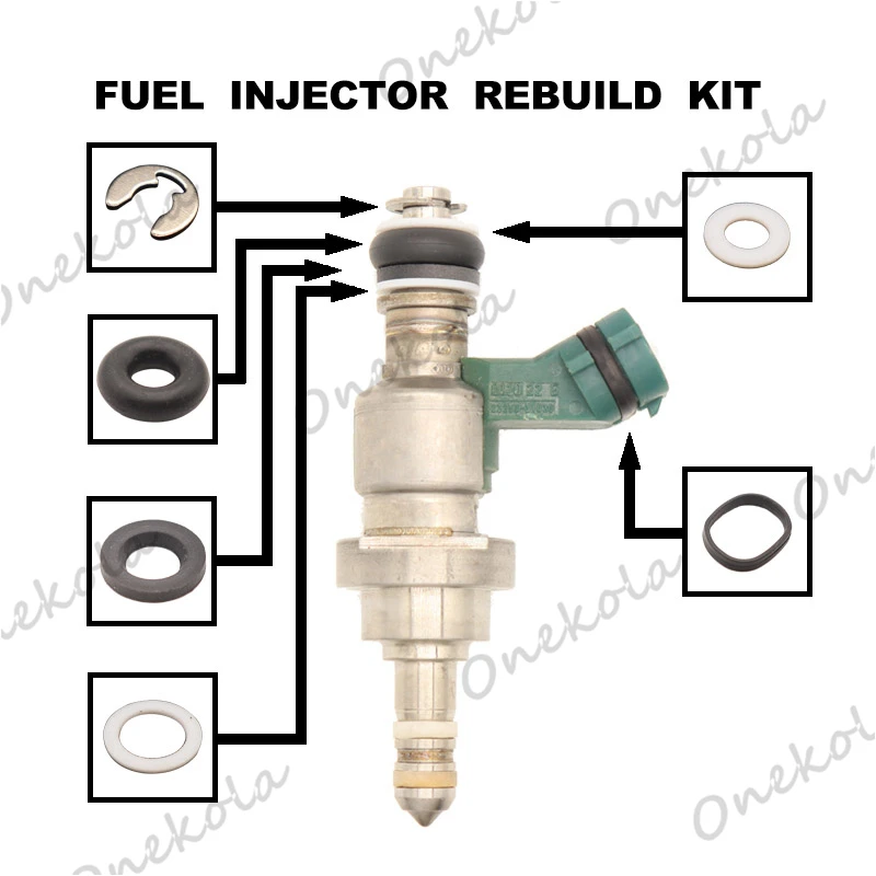 

Fuel Injector repair kit Orings Filters for Lexus IS250 2006-2013 GS300 2006 2.5L 23250-31020 23209-31020