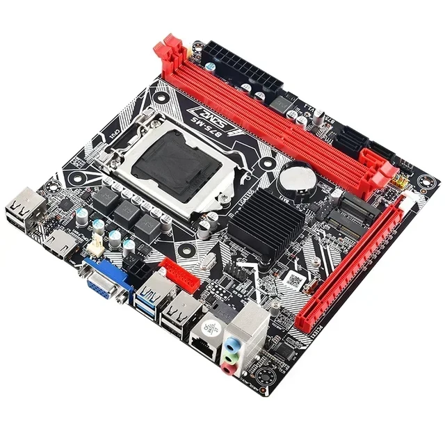 1 Set Hm55 Carte mère d'ordinateur I3 I5 LGA 1156 4G Memory Fan Carte mère  de bureau