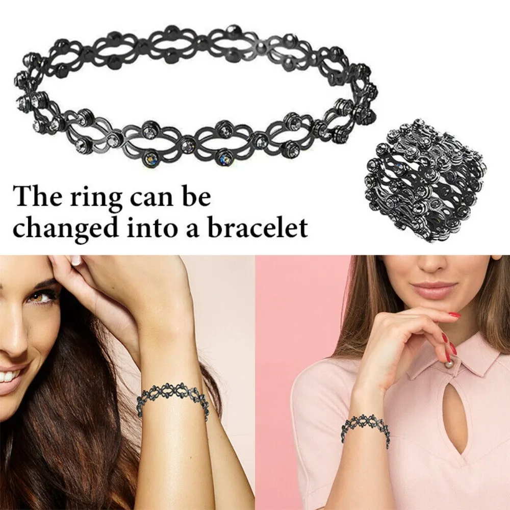 2-in-1 Magic Expandable Ring Expanding To Bangle Swirl Bracelet Creativity