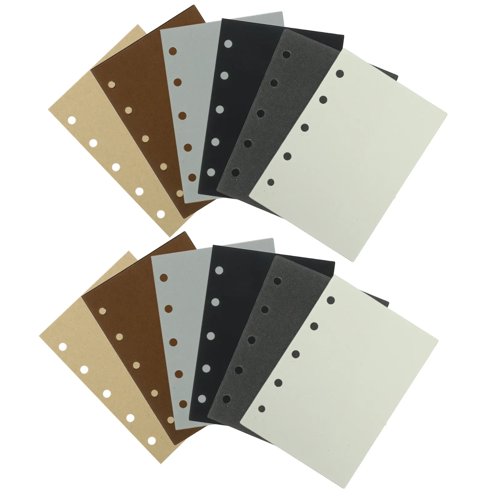 300Pcs 줄지어진 메모장 리필 용지 A7 루스 리프 노트 내부 용지 학생 노트 일기 여행을위한 두꺼운 평평한 부드러운 필기 용지