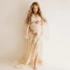 Don&Judy Bohemian Maternity Wedding Dresses Elegant Ruffles Pleated Chiffon Beach Party Bride Long Gown Rustic Vestidos De Novia 2