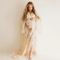 Don&Judy Bohemian Maternity Wedding Dresses Elegant Ruffles Pleated Chiffon Beach Party Bride Long Gown Rustic Vestidos De Novia 2