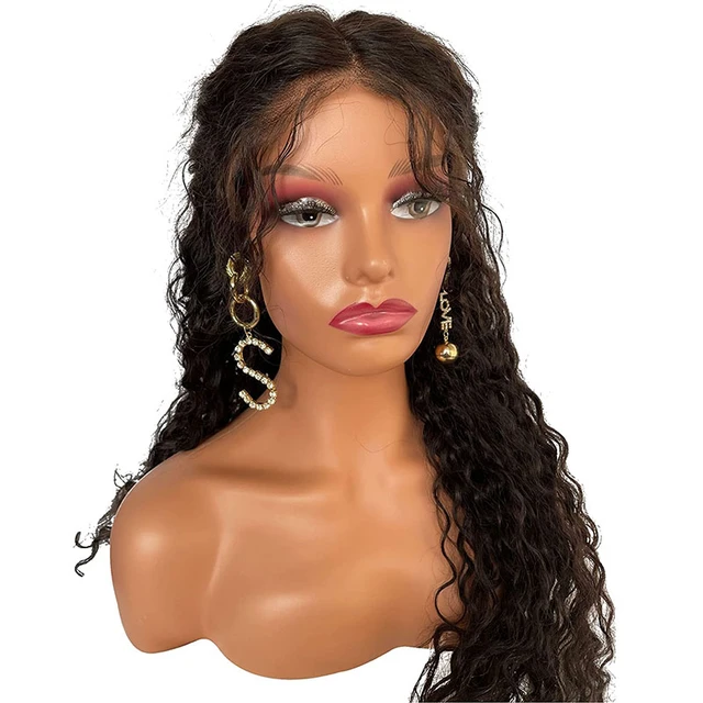 African Realistic Female Mannequin Head With Shoulders Display Manikin Head  Bust For Wigs Hat Displaying Accessories Makeup Head - Wigs Display Head -  AliExpress