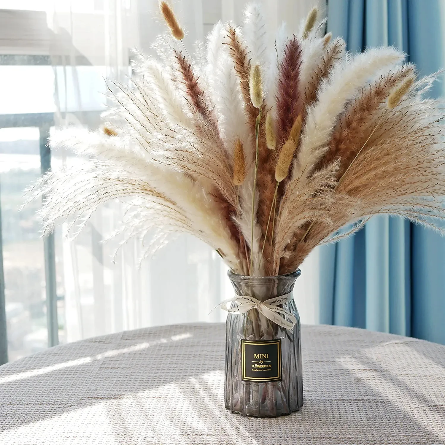 

Dried Pampas Grass Contains Bunny Tails Dried Flowers Reed Grass Bouquet for Wedding Boho Flowers Home Table Decor Dekoration