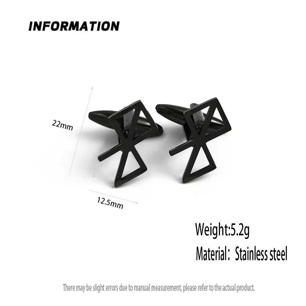 맞춤형 세트 소매 커프스 단추, 스테인레스 스틸, 남성용 셔츠 버튼, 패션 주얼리 선물, 도매, 우크라이나 기호 패턴