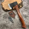 Chopping firewood artifact, home camping, mountain cutting, wood cutting hand axe, hand forged axe, high hardness, multifunction 1