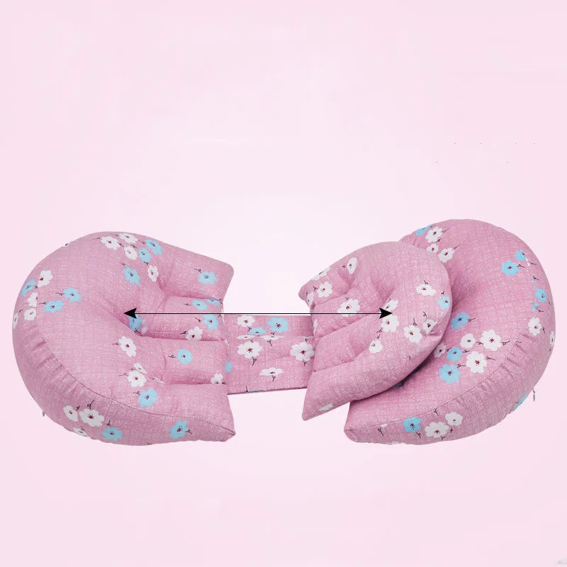 Fashion Print Pattern Pregnancy Pillow Adjustable Pregnant Women Side Sleeping Support Pillow Multifunctional Maternity