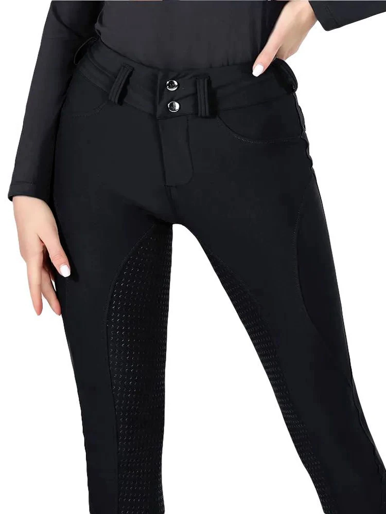 Riding Breeches Silicone Horse Leggings Equestrian Clothing Horse Riding Tights with Pocket horse riding pants