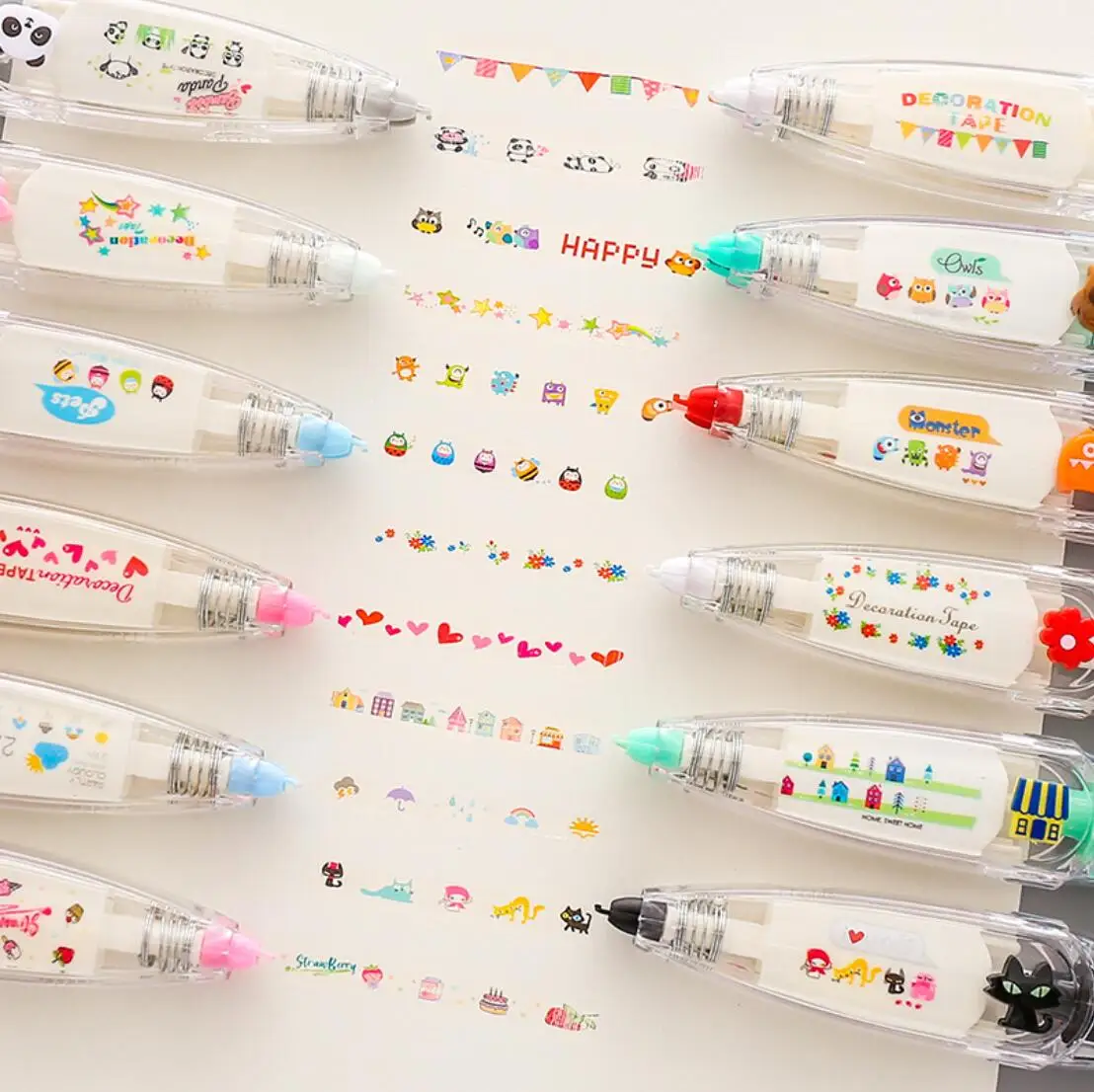 Correction Tape Mini Cartoon Pattern Mechanical Design Decorative For DIY Journal