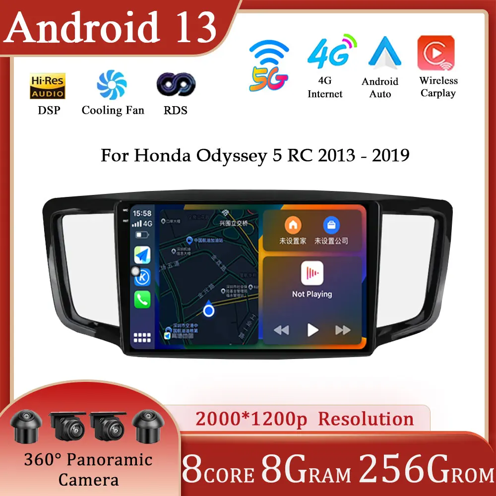 

Android 13 For Honda Odyssey 5 RC 2013 - 2019 Car Radio Multimedia Player Navigation GPS Carplay 4G WIFI BT