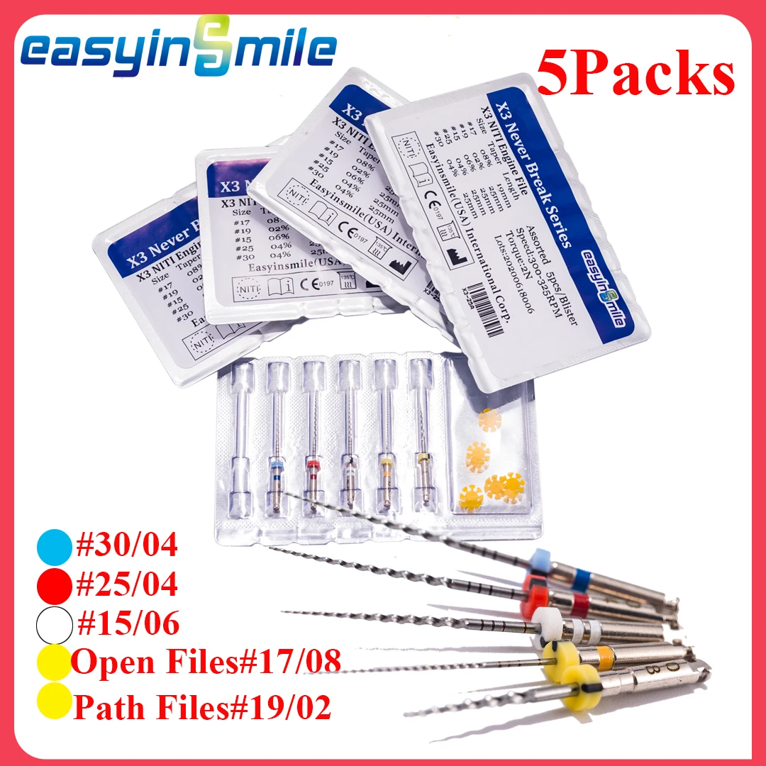 lot-de-5-limes-dentaires-endodoncia-endo-distantes-bery-g3-gold-taper-niti-engine-easyinsupers