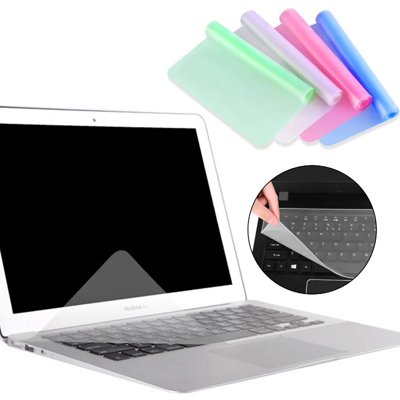 

Универсальный чехол для клавиатуры ноутбука ультратонкая Силиконовая Водонепроницаемая Защитная пленка для Macbook 14-15 дюймов Защита клавиатуры ноутбука
