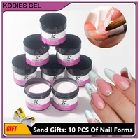 KODIES GEL 100g Acrylic Powder Big Size White Clear 30 Colors Polymer Dipping Powder High Pigment for Extension Carving Nail Art 1