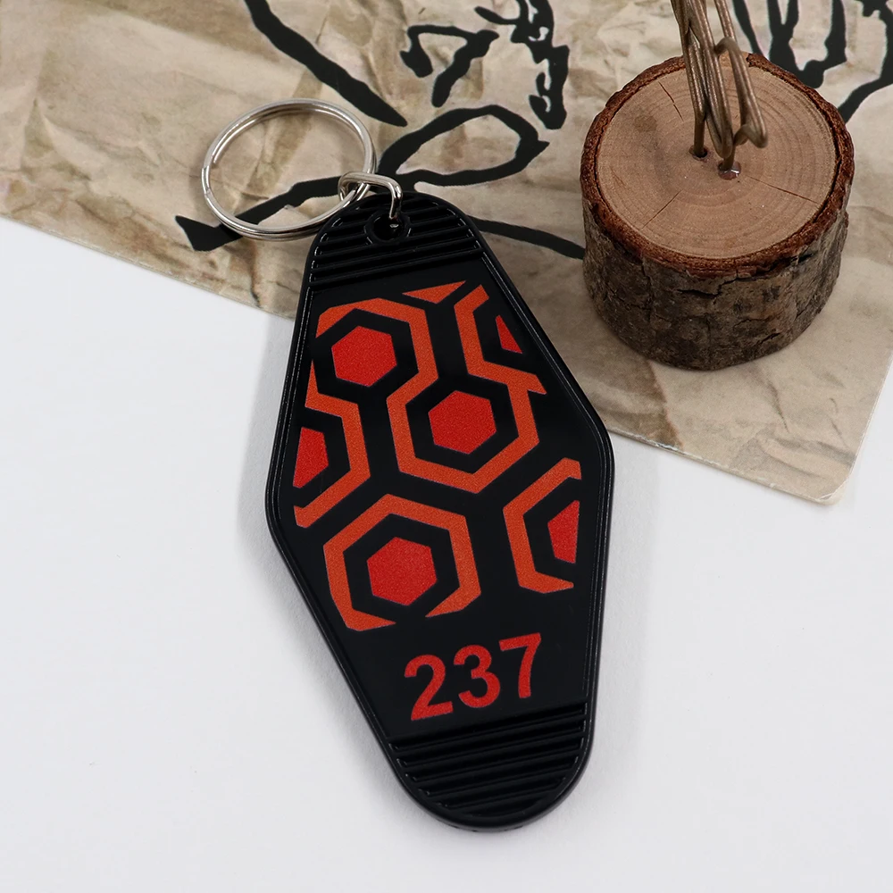 The Shining Inspired Overlook Hotel 237 Carpet Patten Keychain