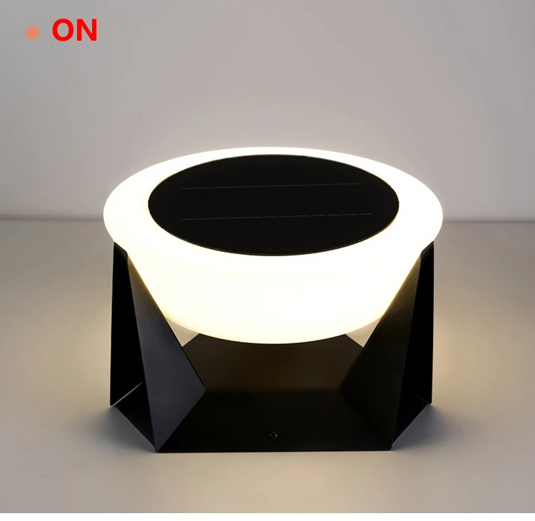 Modern Solar Column Lamp