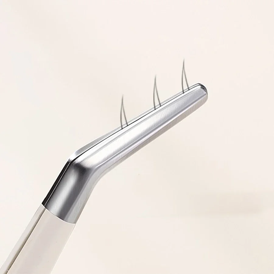 Multifunctional Tweezers Stainless Steel Eyelash Tweezers Grafting False Eyelash Patches False Aids Portable