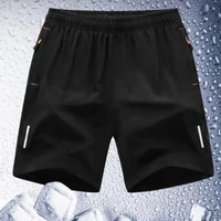 Summer Ice Silk Quick Dry Cropped Pants Men s Athleisure Shorts Men s Loose Breathable Beach Pants Men s Plus Size Shorts 1