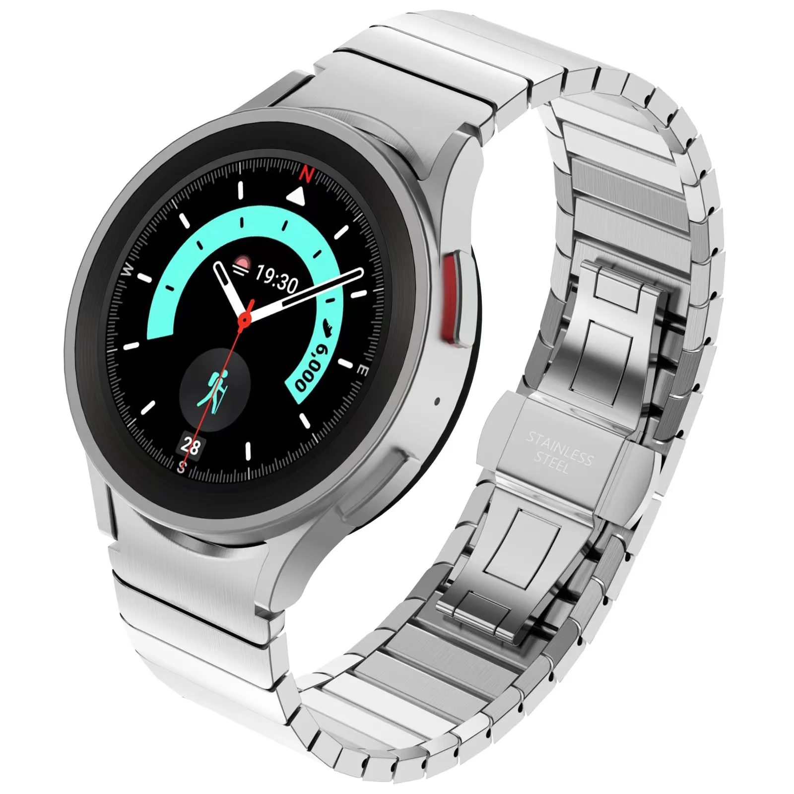 Luxury Titanium Color Stainless Steel Bracelet Band