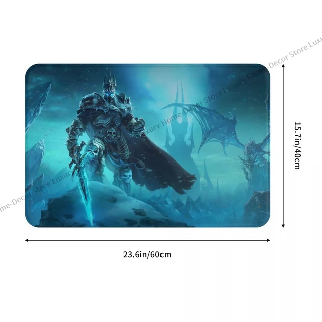 A World Of Warcraft Nem Csúszós Ajtófajta Fürdőszőnyeg Szőnyegszőnyeg Szőnyeg Bejárat Ajtó Otthoni Dekoratív - Image 3