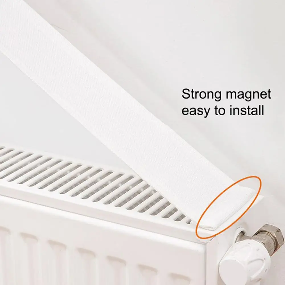 1pc Radiator Dust Cover 40/60/80/100/120/140/160/200x10cm Block Decorative Radiator Pad Built-in Magnet Fixed Household Tools radiator dust cover