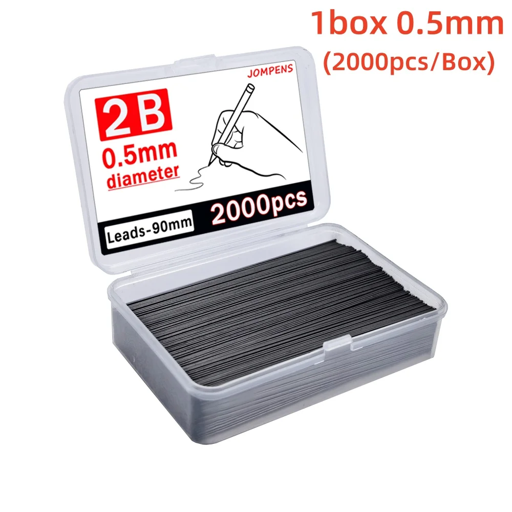 2000 قطعة/صندوق 0.5/0.7 مللي متر قلم رصاص ميكانيكي...