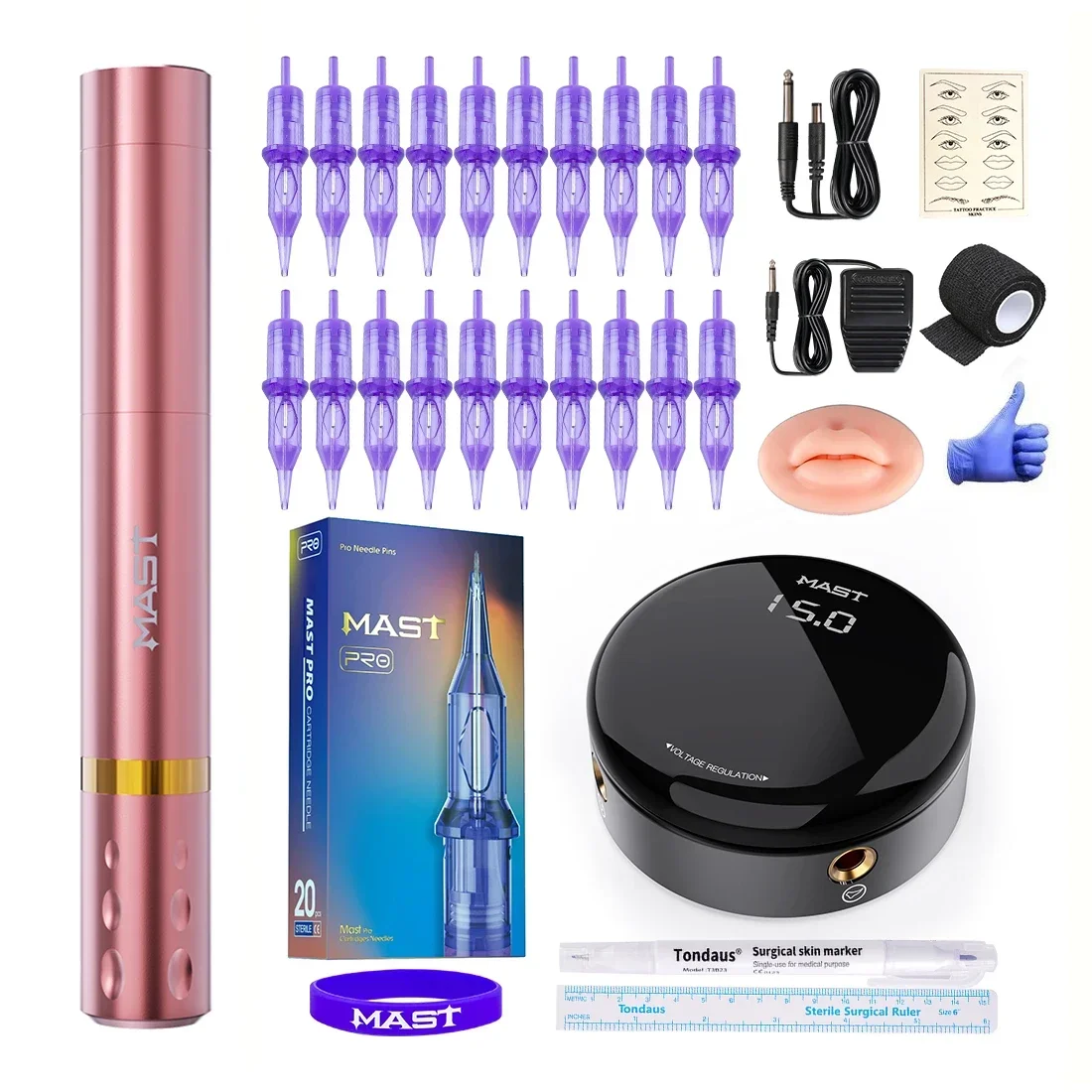 MastTourAirPermanentMakeupMachinesTattooRotaryPenWirelessBatteryforLipPmuSuppliesCartridgeNeedlesSet-AliExpress66