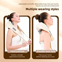 Foreverlily 26W Brushless Motor Neck And Shoulder Massager Wireless Shoulder And Back Kneading Massage Shawl Neck masajeador 4