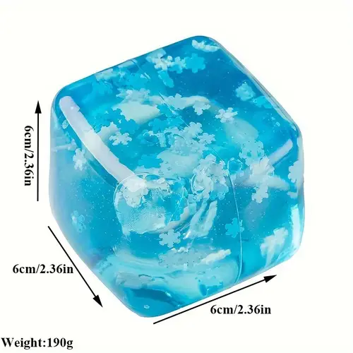 Squishy Ice Cube Fidget Toys, Stress Relief Ball for Adults Kids Anxiety, Sensory Toys for Autism ADHD, Easter Christmas Gift - Image 9