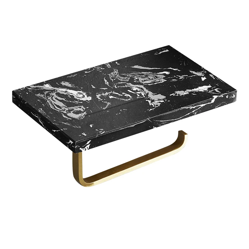 

Латунная стойка для туалетной бумаги, настенная подвесная рулонная бумага, Мраморная рулонная подставка для ванной, роскошный держатель для туалетной бумаги в ванную комнату