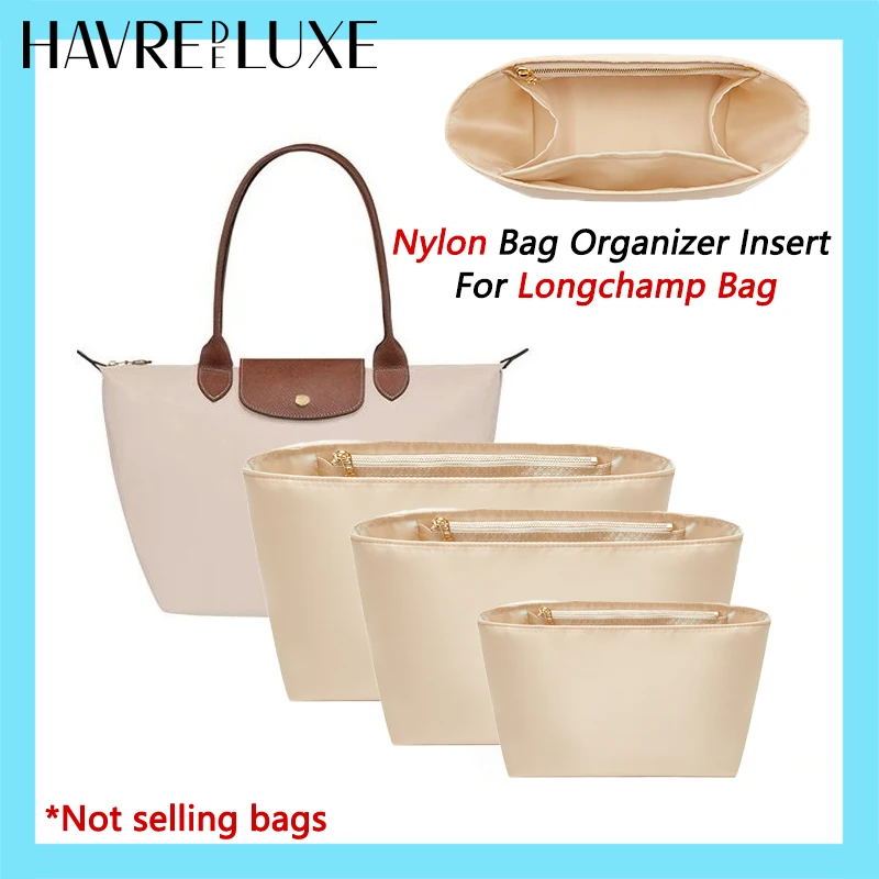Bag organizer insert for Longchamp bag nylon material super strong fit bag support handbag insert accessories